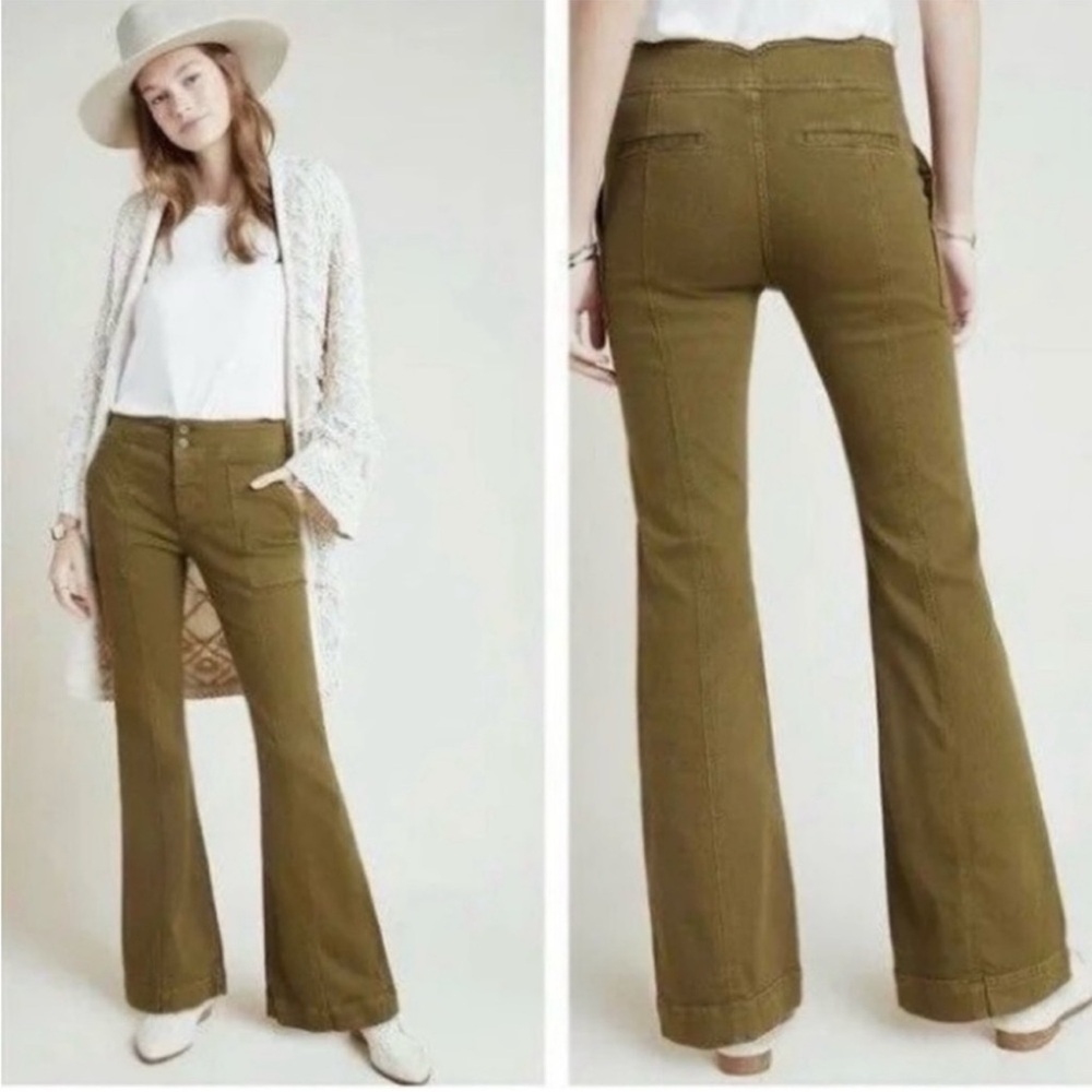 Anthropologie Pilcro Letterpress  Flare Boho Skater Girl Retro Premium